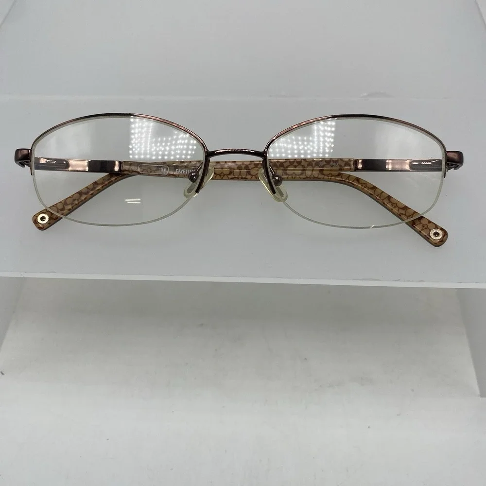 Coach Eyeglasses Sunglasses FRAMES ONLY Faye 53-18-140 Brown Tortoise 202